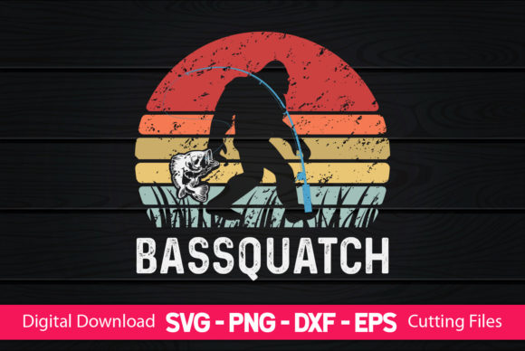 Bassquatch Funny Bigfoot Fishing Review