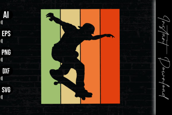 Skateboard Skater Vintage Retro Embroidery Review